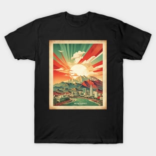 Monterrey Nuevo Leon Mexico Vintage Tourism Travel Sunset T-Shirt